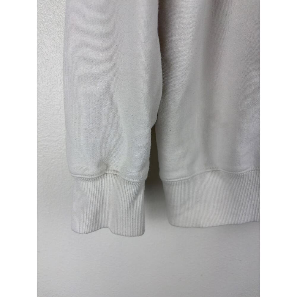 Garage Womens Montauk Sweatshirt Medium White Pink Yacht Club Relaxed Oversized - Picture 5 of 6